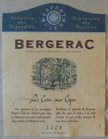 BERGERAC, Le Coin Aux Cèpes, Expert Club, Année 2008, TB - Bergerac