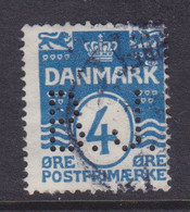 Denmark Perfin Perforé Lochung (B26) 'B.J.' Brdr. Justesen, København Mi. 80 Wellenlinien Wavery Lines (2 Scans) - Variedades Y Curiosidades