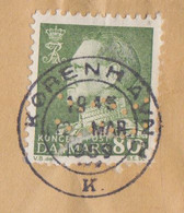 Denmark Perfin Perforé Lochung (Fig04a) 'ww' Københavns Kommune, KØBENHAVNS BEGRAVELSESVÆSEN 1969 Cover Brief - Plaatfouten En Curiosa