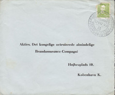 Denmark Perfin Perforé Lochung (K19) 'K.F.' Københavns Frihavns-Aktieselskab, KØBENHAVNS FRIHAVN 1947 Cover Brief - Variétés Et Curiosités