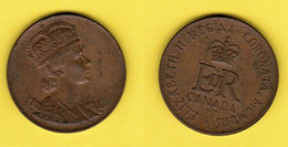 CANADA   1953 BRONZE CORONATION MEDAL (T-79) - Gewerbliche