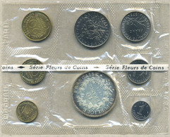 FRANCE 1973 COFFRET SERIE MONNAIE DE PARIS FLEURS DE COINS AVEC HERCULE ARGEN - Z. Uncirculated