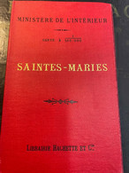 Carte à 1 Sur 100000 SAINTES MARIES DE LA MER  / Ministère De L' Intérieur - Librairie Hachette - TIRAGE 1890 - Topographische Karten