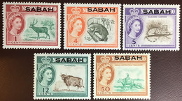 Malaysia Sabah 1964 Definitives 5 Values Animals Mammals MNH - Sin Clasificación