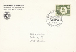 Greenland 1981 Card Ca Wipa Wien 22-31 Maj 1981(53777A) - Lettres & Documents