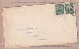 Cuba Lettre Entête Nice Bay Company PRESTON 26/6/1902 Pour Topeka Kansas USA - 2 Scan - Storia Postale