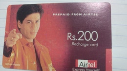 India-airtel Presents-(71)(rs.200)(new Delhi)(9664738204452426)(look Out Side)used Card+1 Card Prepiad Free - India