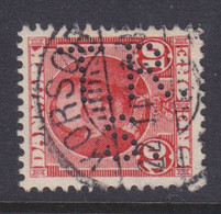 Denmark Perfin Perforé Lochung (T28) 'T.R.S.' T. Rasmussen & Søn, Korsør Mi. 54 King Frederik VIII. Deluxe KORSØR Cancel - Variétés Et Curiosités