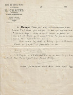Vars 1935 - Lettre à Entête De L'HOTEL DU CHEVAL BLANC à Passais La Conception (Orne) - Ecurie Et Remise-Garage Autos - Food