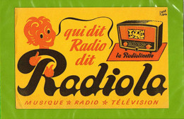 BUVARD : Qui Dit Radio Dit RADIOLA - Electricité & Gaz