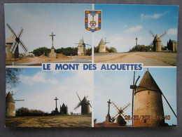 CP 85 Vendée LES HERBIERS - Le Mont Des Alouettes ,ces Moulins à Vent  Jouèrent Un Rôle Dans La Guerre De Vendée 1970 - La Chaize Le Vicomte