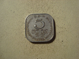 MONNAIE SRI LANKA 5 CENTS 1978 - Sri Lanka