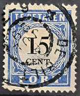 NETHERLANDS 1881 - Canceled - Sc# J9aI - Postage Due 15c - Strafportzegels