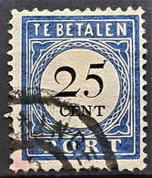 NETHERLANDS 1881 - Canceled - Sc# J11aI - Postage Due 25c - Tasse