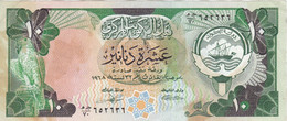 KUWAIT 10 DINARS L.1968 (1980-91) VF P-15c "free Shipping Via Regular Air Mail (buyer Risk)" - Koeweit