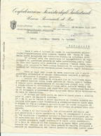 CONFEDERAZIONE FASCISTA DEGLI INDUSTRIALI UNIONE PROVINCIALE DI PISA - NAVACCHIO 1936 - CONTROVERSIA CONTRATTO LAVORO - Historische Documenten