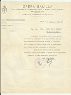 OPERA BALILLA - PER L'ASSISTENZA E L'EDUCAZIONE FISICA DELLA GIOVENTU' -  COMITATO COMUNALE DI SERIATE  1936 - Historische Documenten