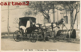 CARTE PHOTO : MALTE MALTA VALLETTA A MALTESE CAB CARROZZIN ATTELAGE DILIGENCE FIACRE  QUICK COUPLING ITALIA - Malte