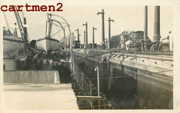 CARTE PHOTO : PANAMA CANAL BOAT SHIP BATEAU REAL PHOTOCARD 1940 - Panama