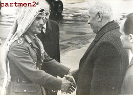 LE ROI HUSSEIN DE JORDANIE VOYAGE EN UNION-SOVIETIQUE AEROPORT DE MOSCOU NICOLAS PODGORNY PRESIDIUM SUPREME URSS - Jordanië