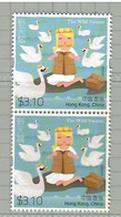 Hong Kong 2015, Chinese And Foreign Floklore, Wild Swans, 2v, MNH** - Cygnes