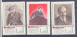 1968. USSR/Russia, 98th Birth Anniv. Of V. Lenin, 3v, Mint/** - Nuevos