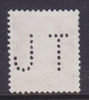 Denmark Perfin Perforé Lochung  (J38) 'JT' Julius Tafdrup, København King Frederik IX. Stamp (2 Scans) - Variedades Y Curiosidades