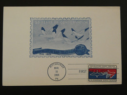 Carte Maximum Card Oiseaux Migrateurs Magratory Birds 1966 USA Ref 86260 - Ganzen