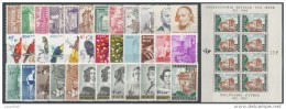 BELGIE 1962 Xx VOLLEDIG JAAR / L'ANNEE COMPLETE COB . 1204/1239 - 36 W/V + 1 BL  COTE: 35.50 EURO - Full Years