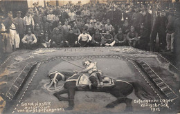 KÖNIGSBRÜCK-CARTE-PHOTO- 1915 GEFANGENEN LAGER - Camp De Prisonniers- SAND PLASTIK AUSGETÛHRT VON KIEGSGETANGENEN - Königsbrück