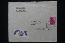 ISRAËL  - Enveloppe Commerciale En Recommandé De Jérusalem Pour La Suisse En 1963  - L 105230 - Covers & Documents