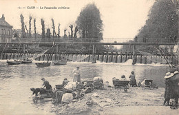 14-CAEN- LA PASSERELLE ET L'ORNE - Caen