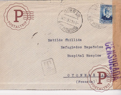 MADRID OYONNAX AIN 1937 REFUGIADOS ESPAÑOLES HOSPITAL HOSPICE CENSURADA   GUERRA CIVIL - 1931-50 Briefe U. Dokumente