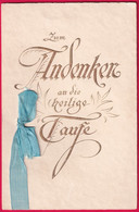 Prägekarte Aufklappbare Von 1929, Zum Andenken An Die Heilige Taufe - Autres & Non Classés