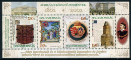 HUNGARY 2002 National Museum Block MNH / **.  Michel Block 271 - Unused Stamps