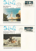 USA Apollo 16 Start/moon Landing/ Splashdown - North  America