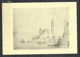 TRANI - PROSPETTO DELLA CATTEDRALE, MONASTERO DI S.MARIA A COLONNA DA ANTICHE STAMPE - Trani