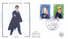 Enveloppe 1er Jour La Fête Du Timbre 2007, Harry Potter, 2007 (YT 4025+26) - 2000-2009