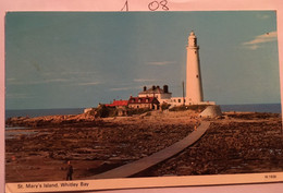 Cpsm, St Mary's Island, Whitley Bay (Lighthouse - Phare), éd Dennis Productions, Non écrite, UK - Otros & Sin Clasificación