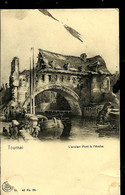 CP (Tournai: L'ancien Pont à L'Arche) Obl. TOURNAI (STATION ) 1906 - Correo Rural