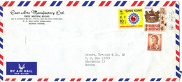 Hong Kong Air Mail Cover Sent To Sweden 1976 ?? - Covers & Documents