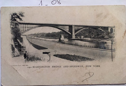 CPA? Washington Bridge And SPEEDWAY, NEW-YORK, éd Blanchard Press, Non écrite, USA - Manhattan