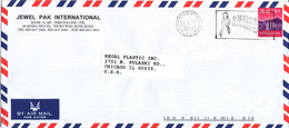 Hong Kong Air Mail Cover Sent To USA 30-11-1999 Single Franked - Lettres & Documents