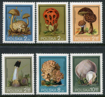 POLAND 1980 Protected Fungi MNH / **.  Michel 2693-98 - Nuevos