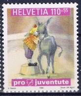 Schweiz Suisse 1999: Pro Juventute Zu WI 355 Mi 1704 Yv 632 ** MNH Zum Postpreis à La Faciale At Face Value - Donkeys