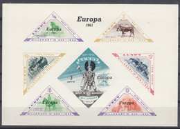 Great Britain Local Issuse Lundy 1961, Europa - CEPT, Mint Never Hinged Block - Lokale Uitgaven