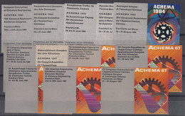 ACHEMA Organization, 1964 And 1967, Vignettes Issued On Diff. Languages - Sonstige & Ohne Zuordnung