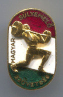 WEIGHTLIFTING - Hungary, Federation, Association, Enamel, Pin, Badge, Abzeichen - Weightlifting
