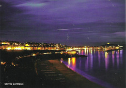 ST IVES AT NIGHT, CORNWALL, ENGLAND. UNUSED POSTCARD Pv2 - St.Ives