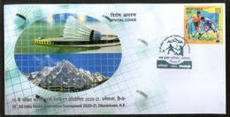 India 2020 Postal Badminton Tournament Mountain Special Covers # 6690 - Badminton